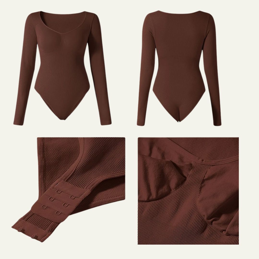 Long Sleeve BodySuit Body Shaper @urbangg